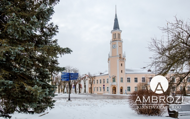 Светлая, 1-комнатная квартира на бульваре Виру в городе Силламяэ, Viru pst. 27