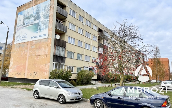 В хорошем районе Силламяэ, предлагается на продажу 1-комнатная квартира по адресу, Viru pst 13