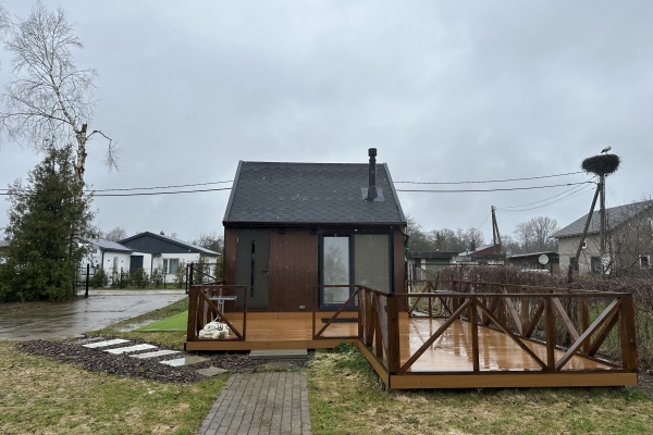 Small, cute, modern summer house, in the village of laitse