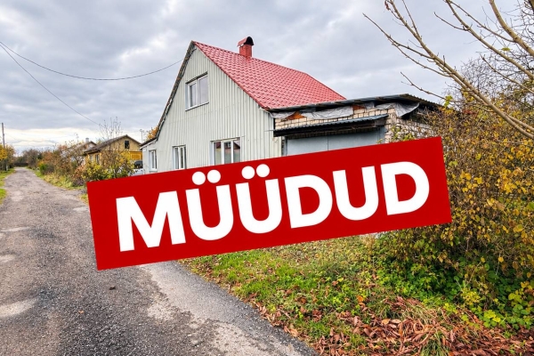 Hubane maja krundiga aastaringseks elamiseks aadressil Pinna 23, Narva